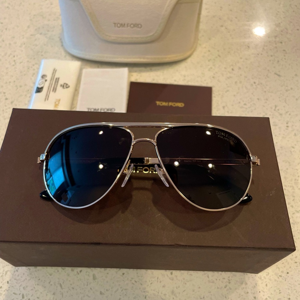 Tom Ford Polarized Marko Sunglasses gold - NEW